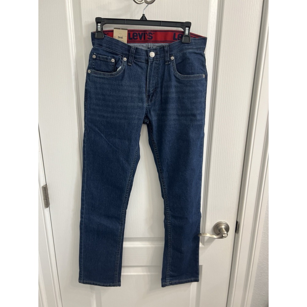Levis 511 Slim Flex Stretch Youth Boys Jeans‎ Size 16 Dark Wash Blue NWT